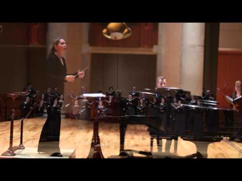 Conductor Catherine Sailer - DU Lamont Chorale - "Sunrise" by Michael Hennagin (Nov.  2015)