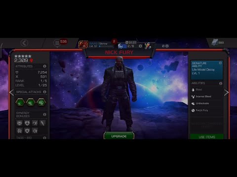 NICK FURY CRYSTAL OPENING and AWAKENING. Best 5 Star Hero. God tier. Marvel Contest of champions