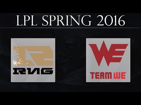 [LoL Highlights] RNG vs WE G1 | Royal Never Give Up vs Team WE G1 (17.04.2016) | LPL Spring 2016