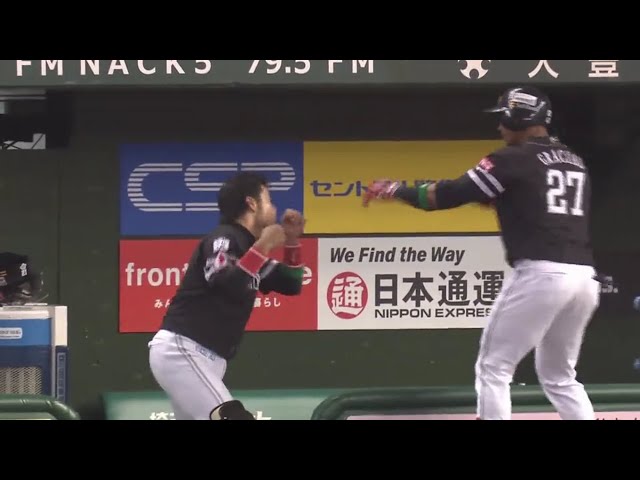 【7回表】研ぎ澄まされた内角打ち!! ホークス・グラシアルの一発で再び1点差!!  2019/10/9 パーソル CS パ final L-H