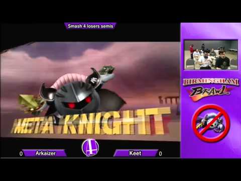 Birmingham Brawl 4 Smash 4 Singles - Arkaizer (Meta Knight) vs. Keet (Falcon, DK)
