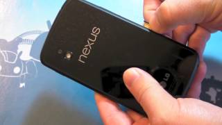 How to install a SIM card in the Nexus 4.