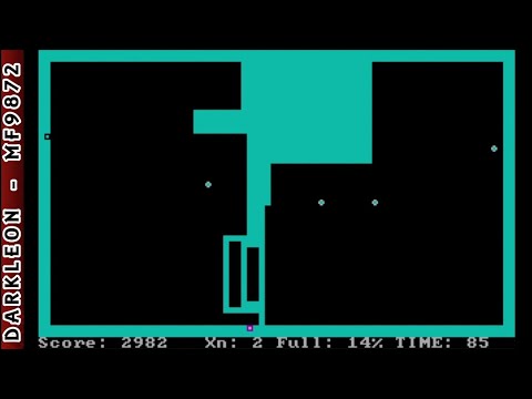 Xonix © 1984 Ilan Rav - PC DOS - Gameplay