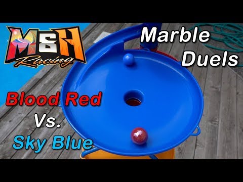 Marble Race: Head-to-Head Duels: Blood Red vs. Sky Blue