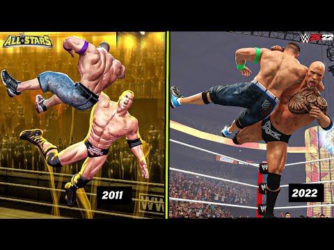 WWE All Stars vs. WWE 2K22! (Finishers Comparison)