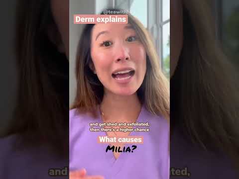 #dermatologist explains what causes #milia ? | #shorts