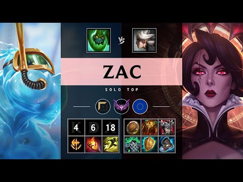 Zac Top vs Camille - EUW Master Patch 25.21