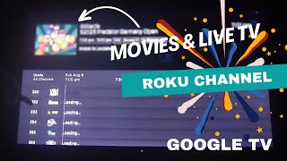 Enjoy live TV and movies on TCL Google TV with the Roku channel!