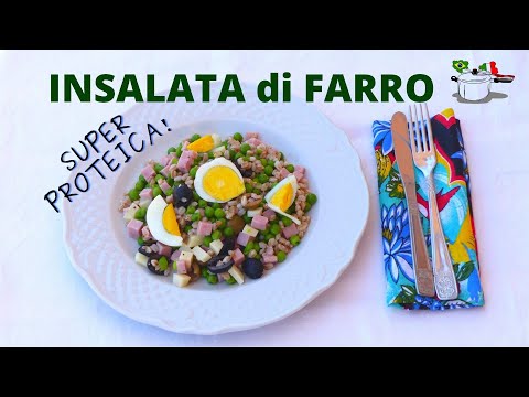 INSALATA DI FARRO SUPER PROTEICA! Ricetta piatto unico facile e veloce - RICETTE DI GABRI