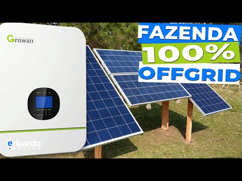 Energia Solar OffGrid 100% Aluno Patrício do Uruguai com Growatt
