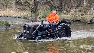 Vehicles vs river.Off road.