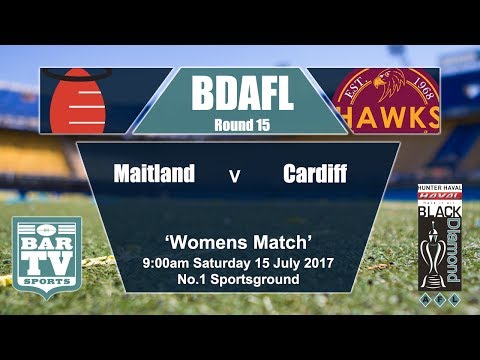2017 Womens BDAFL Round 15 - Maitland v Cardiff