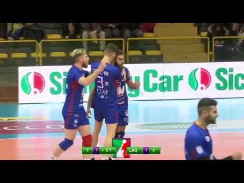 Messaggerie Bacco Catania Vs Geosat Geovertical Lagonegro 3-1 - Gli highlights