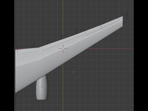 A330-300 Wing development blender 2.9 tutorial