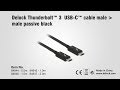 Delock Thunderbolt 3-Kabel 20Gbps USB C - USB C 2 m