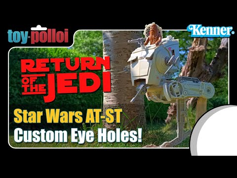Adding Eye flaps to a vintage Star Wars AT-ST toy - Toy Polloi