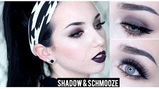 Get Ready with Me | Eyebrow Routine & Cool Brown Smokey Eye + Vampy Purple Lip