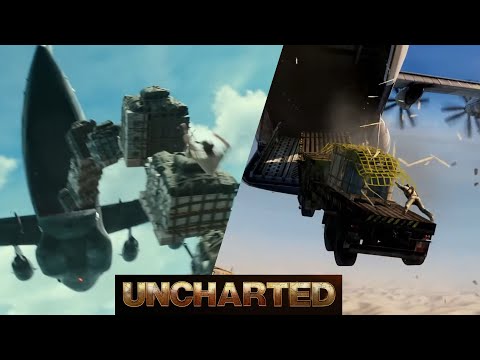 Uncharted 3 and Uncharted Movie Plane Scene