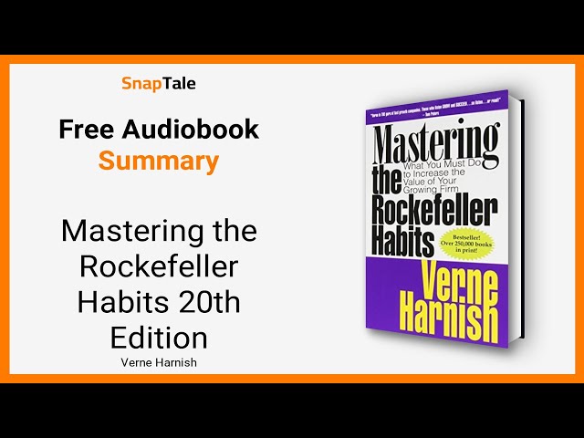 Vídeo relacionado con Mastering the Rockefeller Habits (20th Anniversary Edition): What You Must Do to Increase the Value of Your Growing Firm