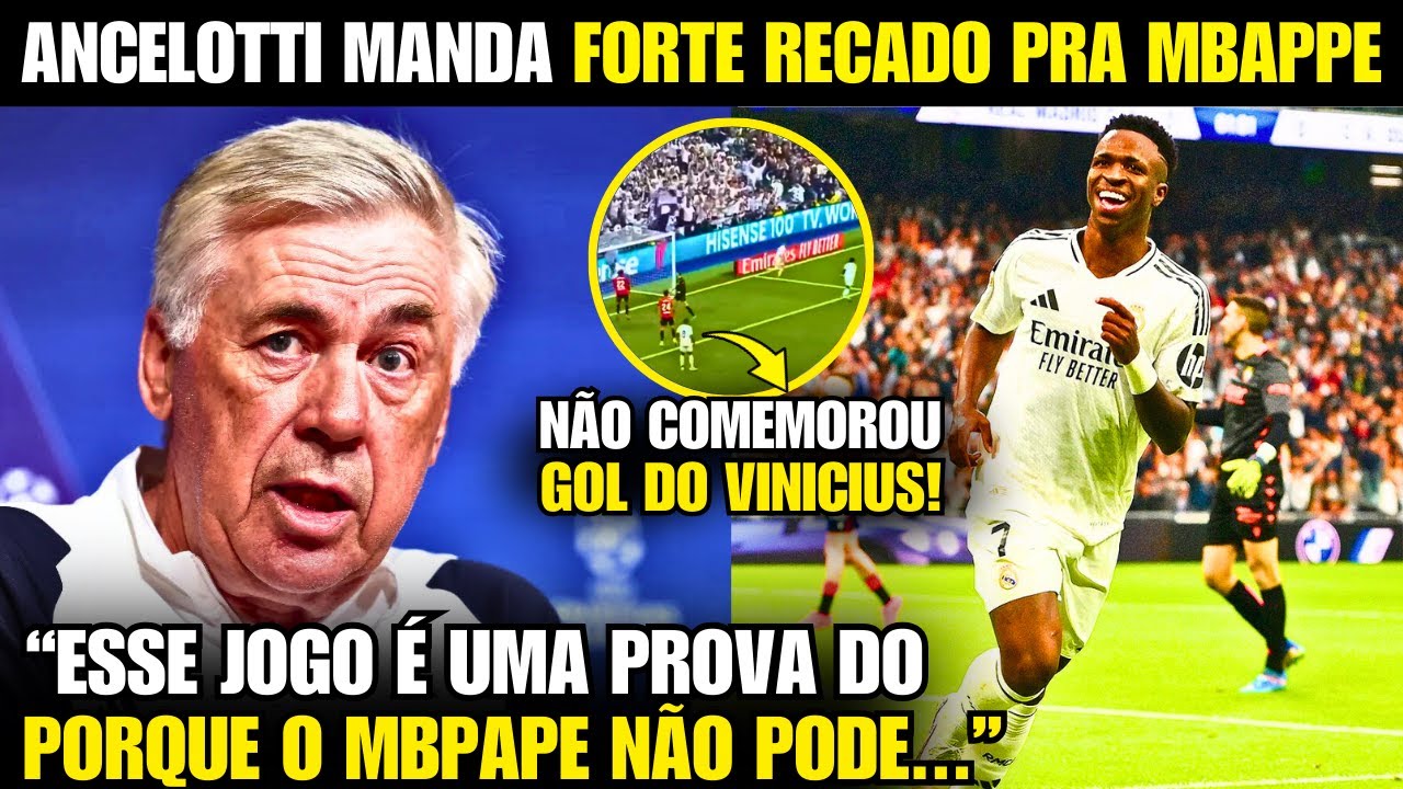 🚨 EITA! Olha o SHOW DO VINI HOJE que FEZ O ANCELOTTI MANDAR FORTE RECADO AO MBAPPE!