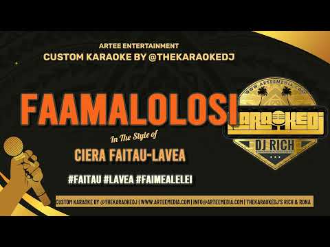 Ciera Faitau Lavea  - Faamalolosi (Karaoke Version)
