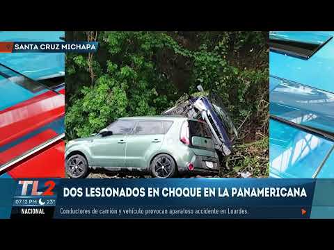 Accidente en carretera Panamericana deja dos personas lesionadas | TL2