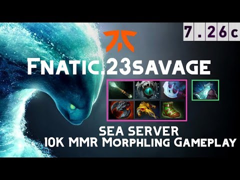 Morphling | Fnatic.23savage | Insane 10K MMR SEA Server Gameplay | 7.26c Full Gameplay