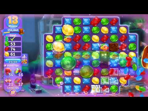 Wonka's World of Candy Level 721 NO BOOSTERS - A S GAMING ✔