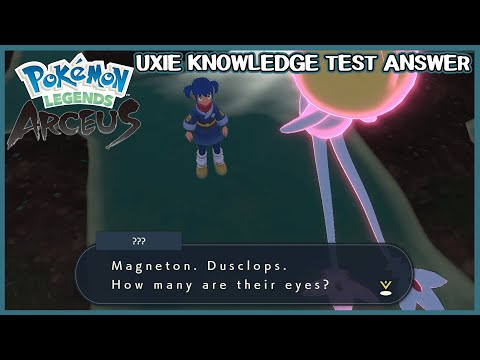 Uxie knowledge test answer - Pokemon Legends Arceus