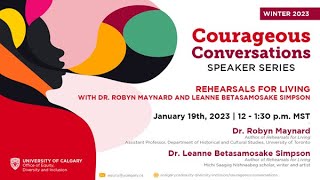 Courageous Conversations: Rehearsals for Living