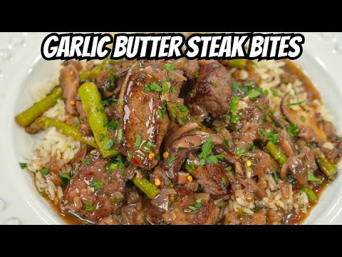 The BEST Garlic Butter Steak Bites Recipe