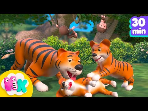 Canzone degli Animali della Giungla 🐯🐍 Scopri gli animali per Bambini! | HeyKids Italiano