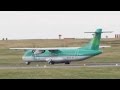 Bumpy Crosswind Landing Aer Lingus ATR 72 600 EI FCY LBA 25 2 17