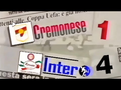 Cremonese-Inter 1:4, 1993//94 - Domenica Sportiva (doppietta di Wim Jonk)