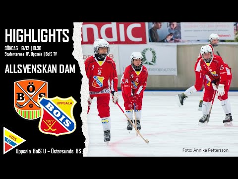 211219 Highlights Allsvenskan dam Uppsala BoIS - Östersunds BS