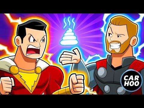 SHAZAM HATES THOR !!!!【DC Superheroes Parody】