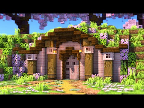 Insane Minecraft Cherry Hobbit Hole Build!