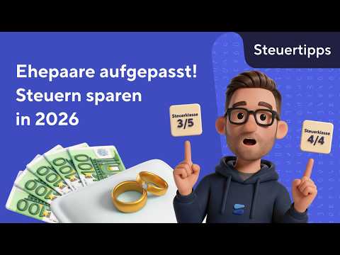 Steuerklasse 3/5 vs. Ehegattensplitting: Steuern sparen als Ehepaar 2026!