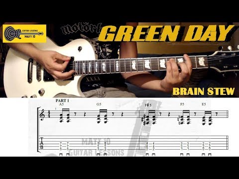 BRAIN STEW Green Day GUITAR TAB & CHORDS | Easy ROCK GUITAR SONG Power Chords