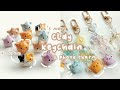 How I make Cat Clay Keychain and Phone Charm with Air Dry Clay and Beads // Clay with Me 10
