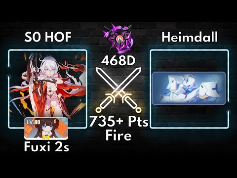 HI3 SEA EX Abyss | Nirvana 468D Fire Heimdall 735 Pts (SS CN SS AE S0 HOF) Fuxi 2*