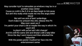 Eminem - Detroit Vs. Everybody (feat. Royce Da 5&#39;9&quot;, Big Sean, Dej Loaf, &amp; Danny Brown) Lyrics