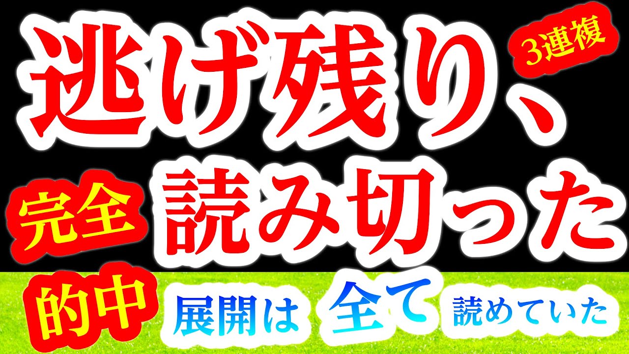 【中央競馬】逃げ馬の逃げ残りを読み切る！その3連複の爆発力はこんなにスゴかった！