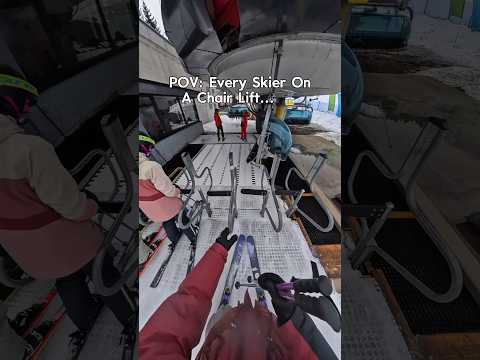 🚡 Every Skier does it on a chair lift... #ski #skiing #snowboarding