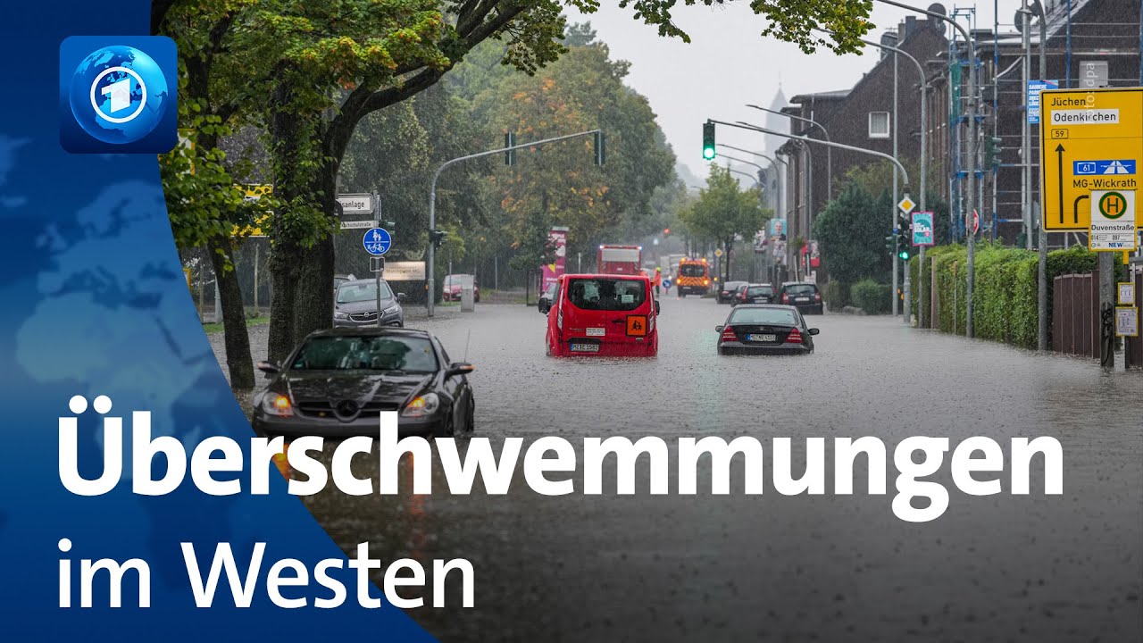 Starkregen und Unwetter in Westdeutschland