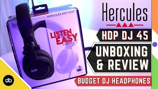 Video thumbnail for HERCULES HDP DJ45 Headphones UNBOXING & REVIEW | BUDGET DJ HEADPHONES FOR BEGINNER DJs UNDER Rs.3500 by DJ Deep Bhamra (db)