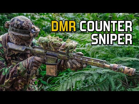 Annoying Snipers With A DMR At An Airsoft Battle Simulation