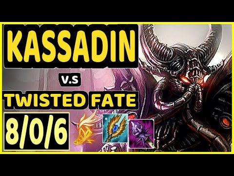 SERTUSS (KASSADIN) vs TWISTED FATE - 8/0/6 KDA MID CHALLENGER GAMEPLAY - EUW