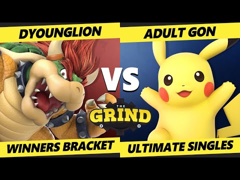 The Grind 147 Winners Bracket - Dyounglion (Bowser) Vs. Adult Gon (Pikachu) Smash Ultimate - SSBU