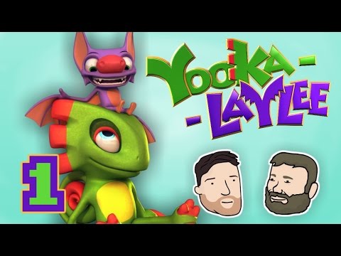Let's Play Yooka-Laylee - PART 1: Local Lisbon Accents | Yooka-Laylee co-op gameplay